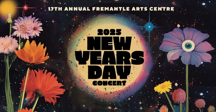 2025 New Years Day Concert at Fremantle Arts Centre poster.