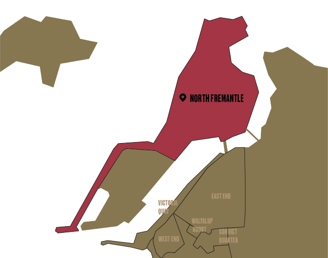 Map of North Fremantle.