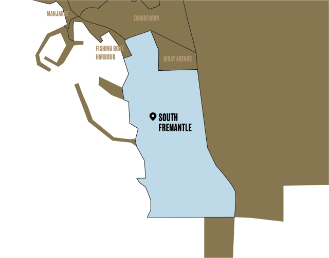 Map of South Fremantle.