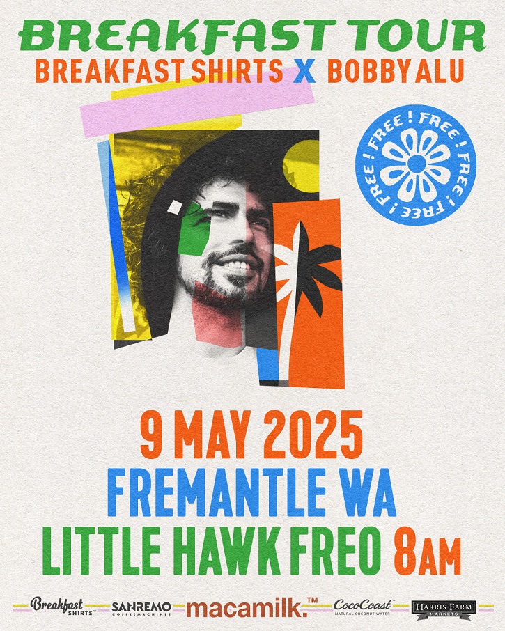 Breakfast Tour poster: Breakfast Shirts x Bobby Alu