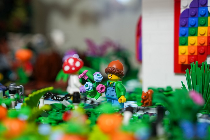 A close up of one of the LEGO displays from the 2024 Freo Builds trail.