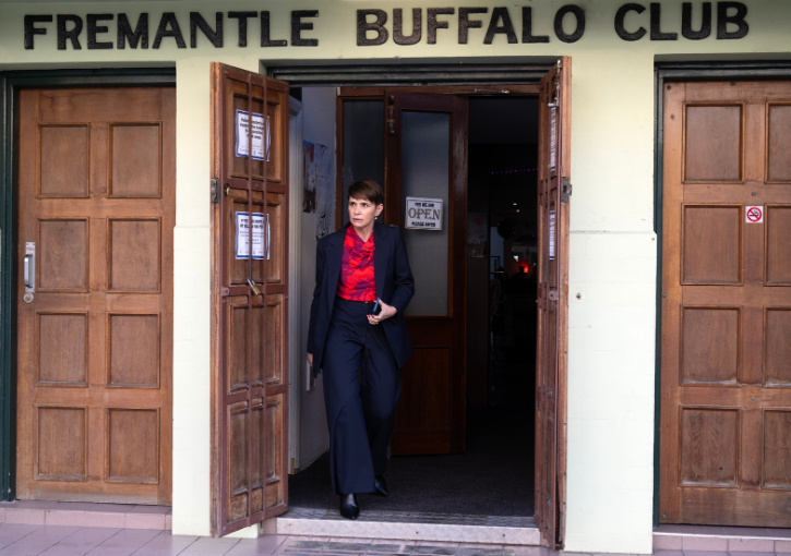 June from Reckless outside the Buffalo Club