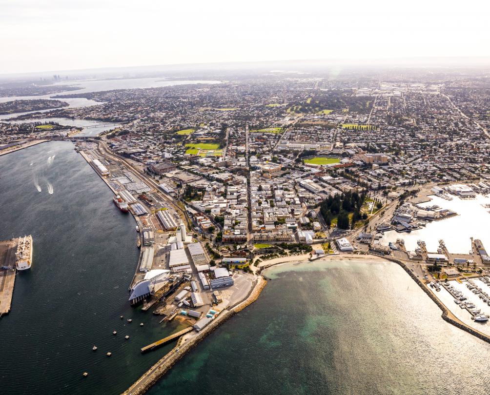 Aerial view of Fremantle