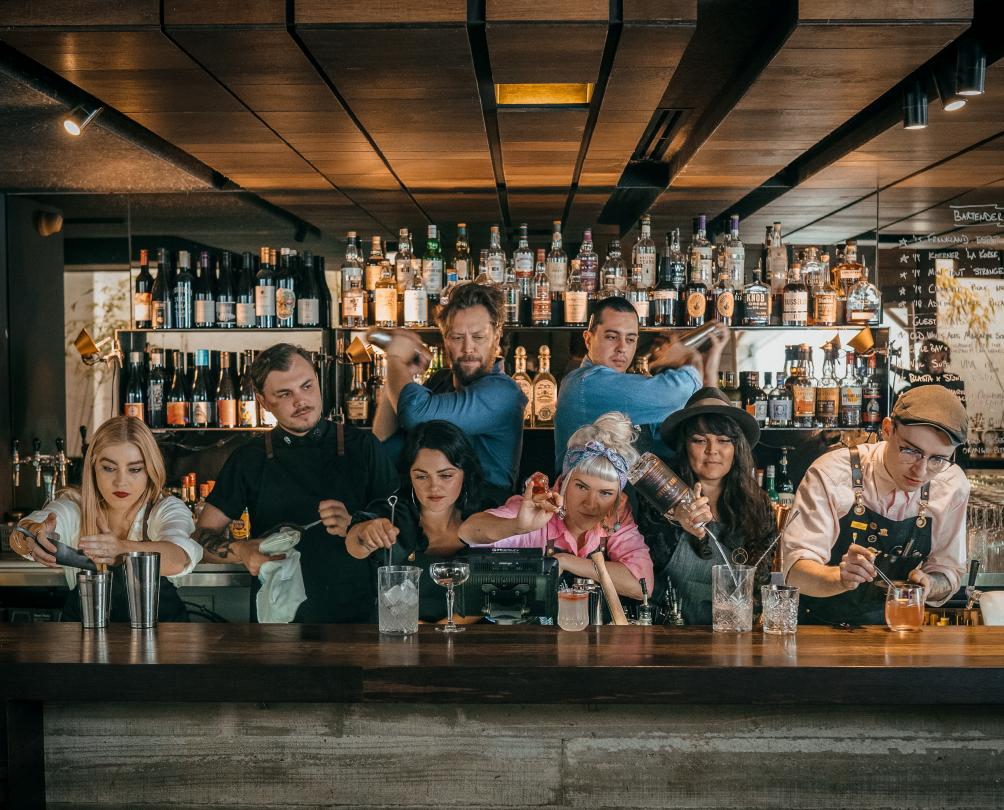 Cocktail hour at Strange Company Jarrad Seng