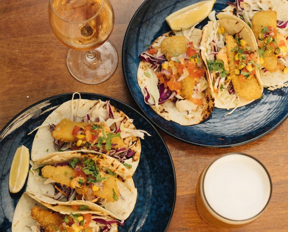 Plates of tacos at Clancy's Fish Pub Fremantle 