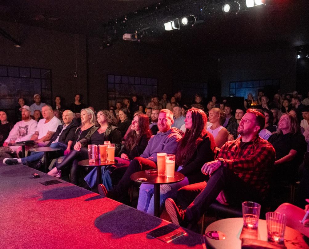 Enjoying a laugh at Comedy Lounge Fremantle