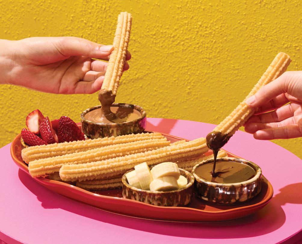 San Churro churros with dipping sauce