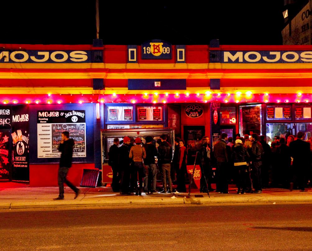 The legendary Mojo's Bar in North Fremantle.