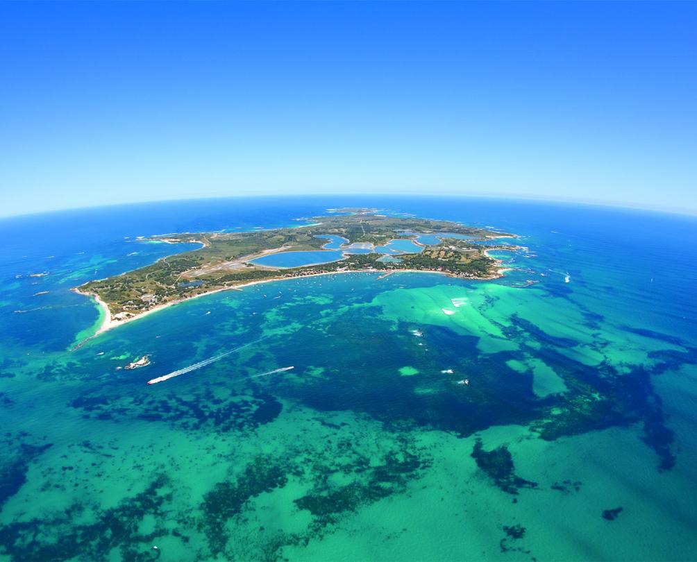 Aerial of Wadjemup / Rottnest Island