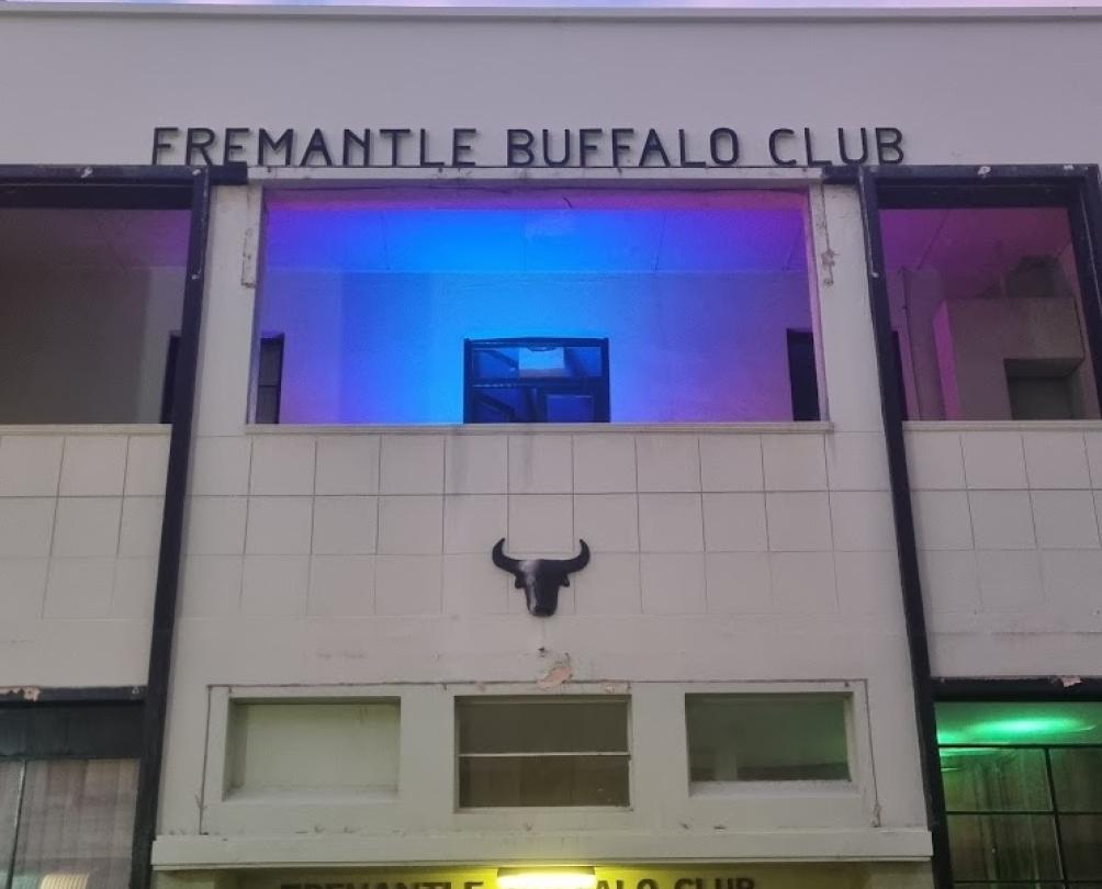The entrance to the Fremantle Buffalo Club.