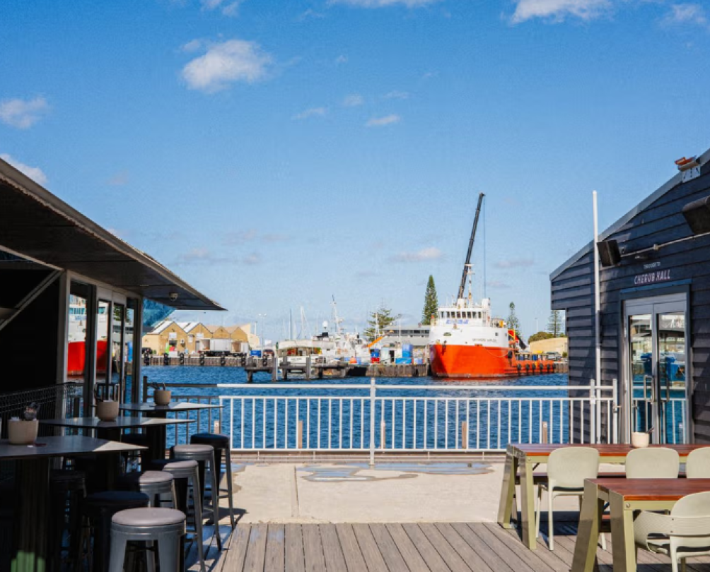 View of Fishing Boat Harbour from Little Creatures Deck Bar