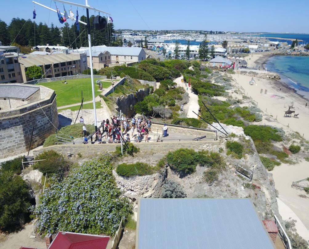 arthur head view aerial shot