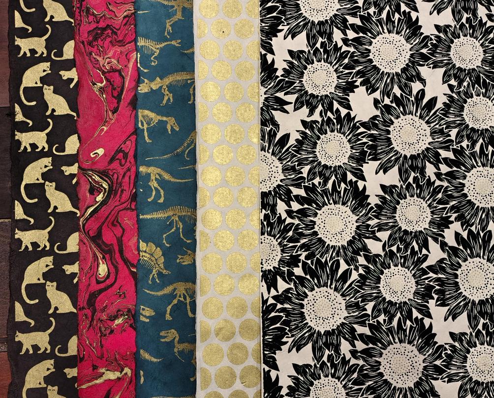 beautiful paper in different patters and colours 