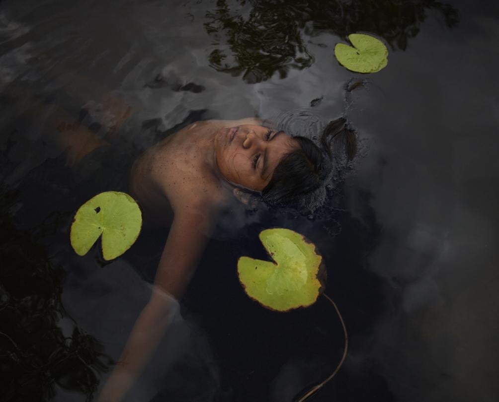 Fremantle Design Week_ a young child floating in a pond