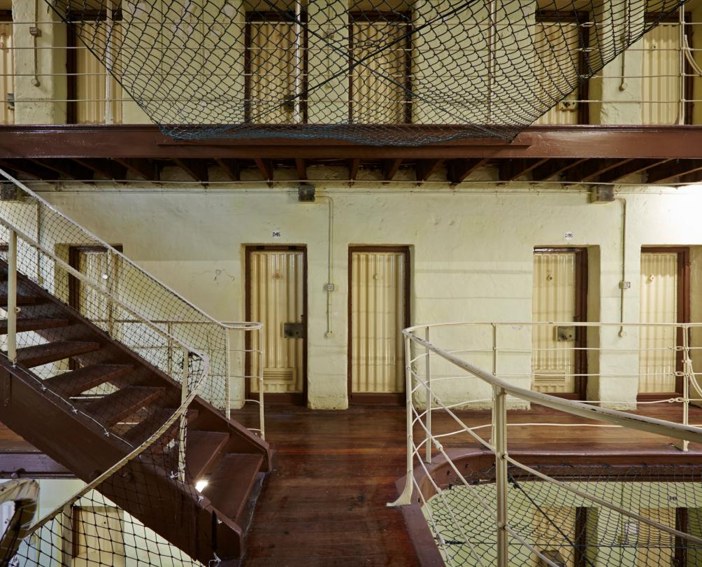 a shot of the interior of Fremantle prison