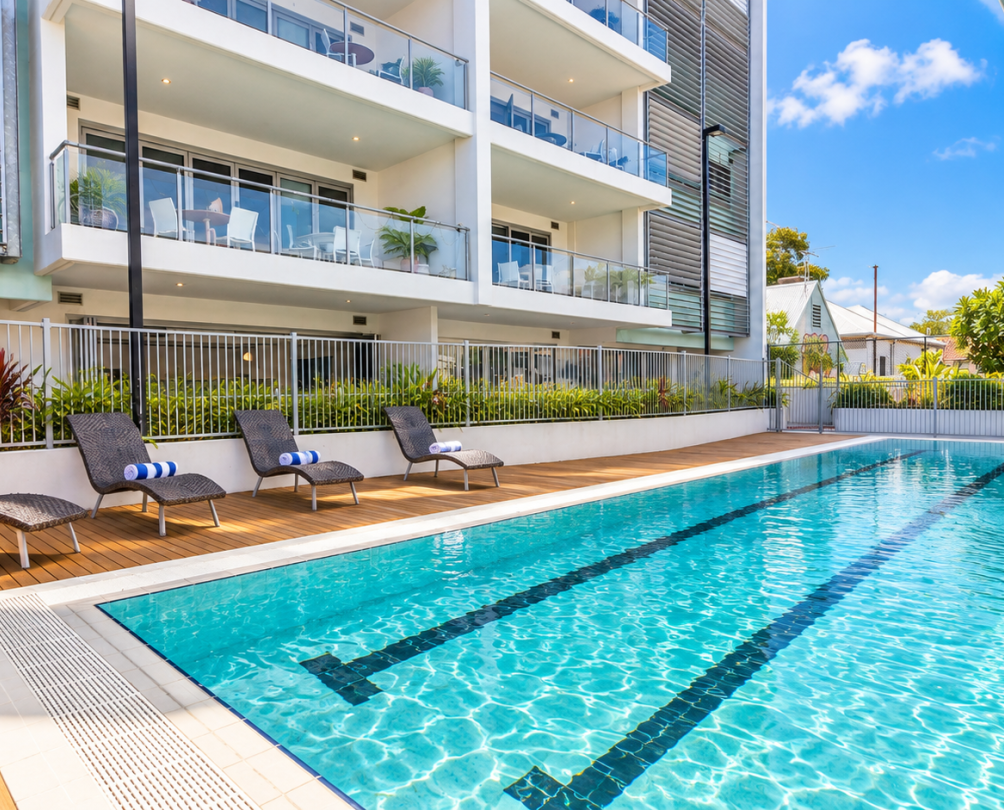a pool at Stay Freo on High Street in Fremantle