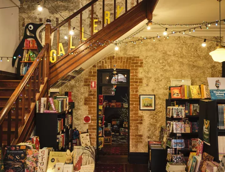 Festive shop interior. Image by Duncan Wright.