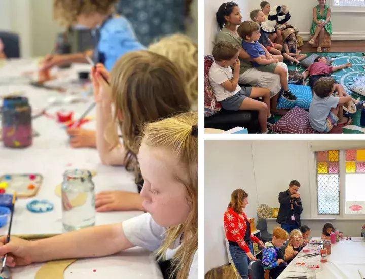 School holiday fun at the Walyalup Aboriginal Cultural Centre.