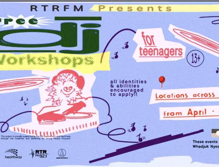 Poster for FREE DJ Youth Events RTRFM